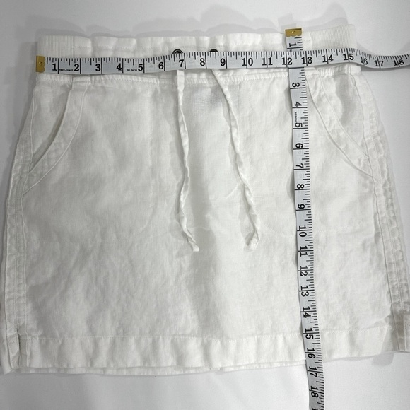Athleta linen mini skirt white size 6 - Picture 5 of 8